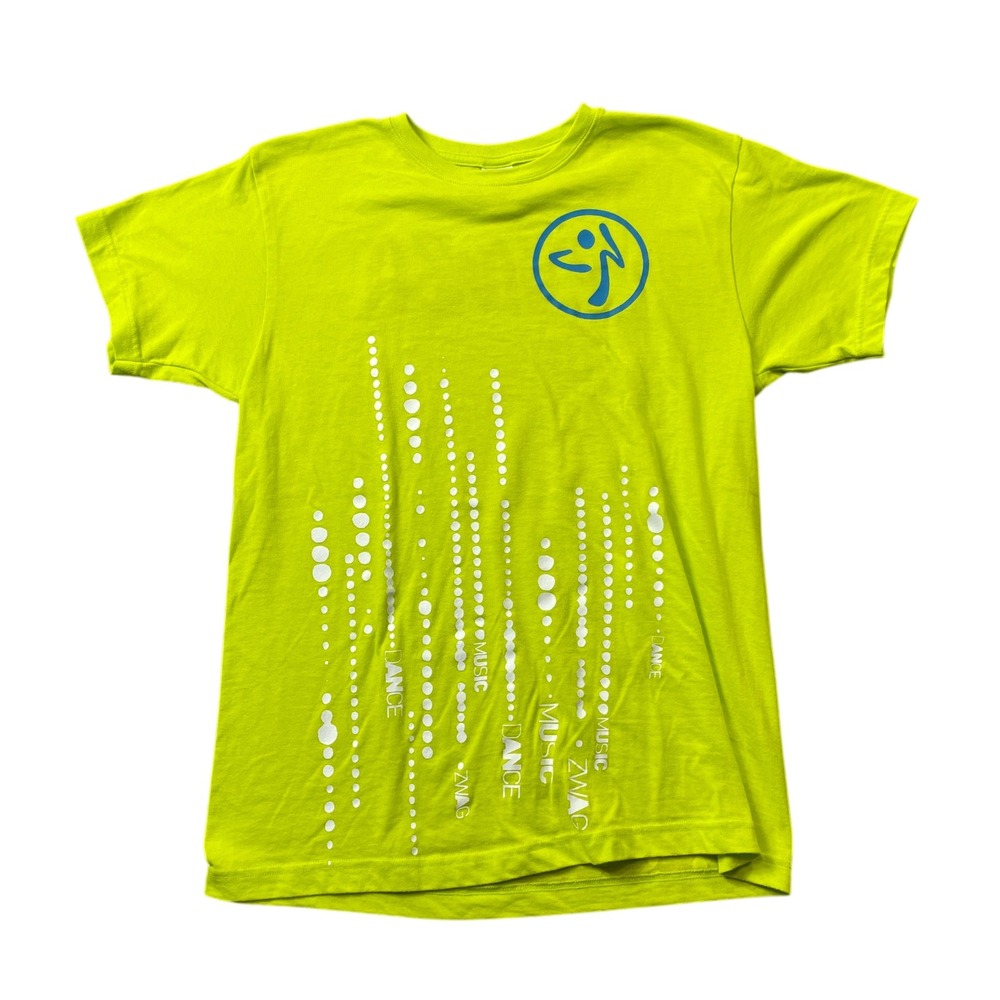 Zumba Wear Neon Yellow T One Size Fits Most New w/o Tags
